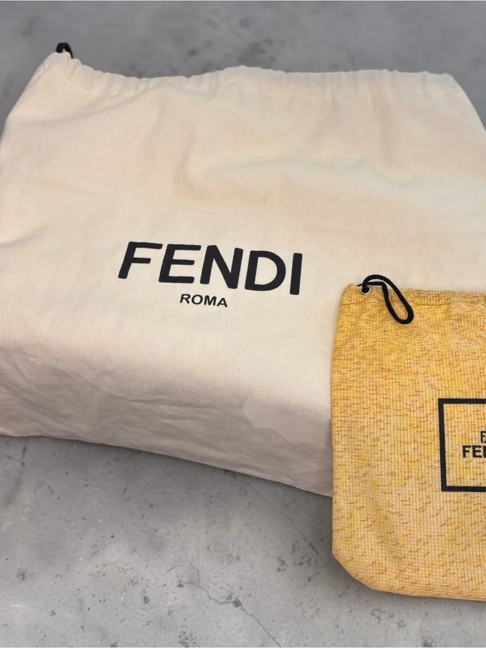 Fendi Brown FF Logo Messenger Bag with Matching Wallet